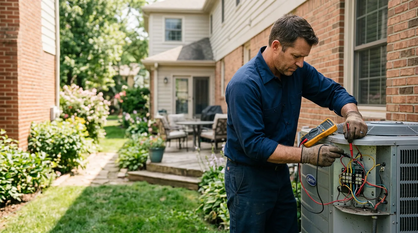 HVAC technician working near Brooker, FL